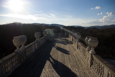 Schönbrunn Gloriette view west to Wienerwald and the Vienna hills
