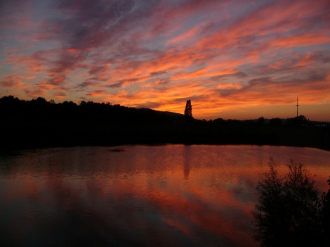 vienna   donau insel sunset 1
