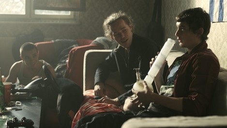 Love Michal Nemtuda Jakub Gogal Samuel Spisak smoke a bong in vile apartment