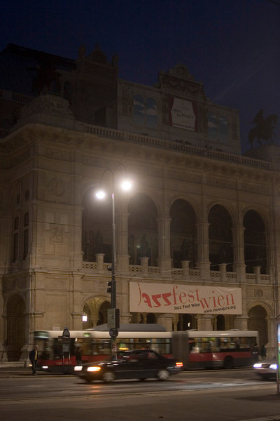 Vienna State Opera at night